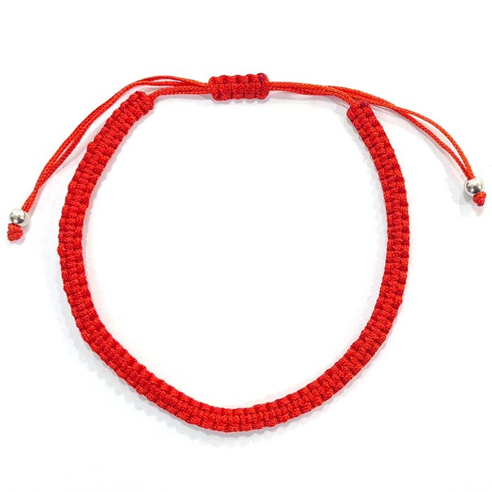 BRH22148 REDBRAIDED THREAD BRACELET ( 1.5 SHEKEL EACH BRACELET- 12 PC ...