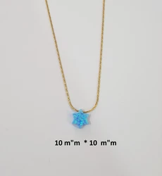 Nss11342 Stinless stell with  light blue magen david