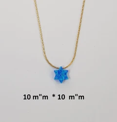Nss11351 Stinless stell with  dark blue magen david