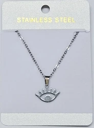 NSS11374 Stainless steel hamsa necklace
